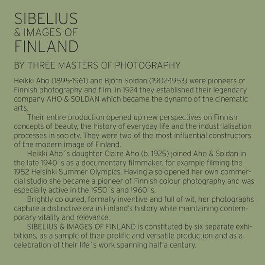 SIBELIUS & IMAGES OF FINLAND - PHOTO EXHIBITION, ACADEMIC BOOKSTORE, FINLAND